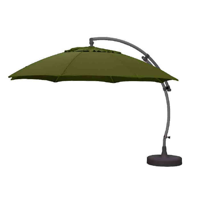 Ampelschirm Easy Sun Ø 375 cm, anthrazit/grün Ampelschirm Easy Sun Ø 375 cm, anthrazit/grün